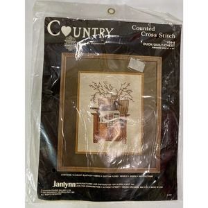 Country Designs By Gloria & Pat Counted Cross Stitch Duck/Quilt Vintage